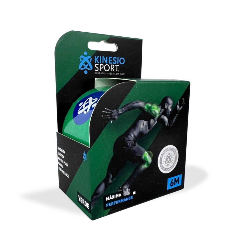 Bandagem Elástica Adesiva KinesioSport 5.0cm x 6m - Verde em Oferta na Shopee