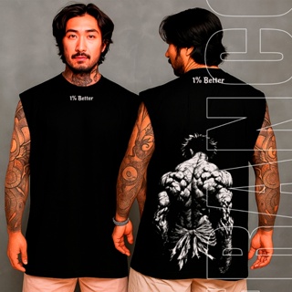 Regata Oversized Anime Machão Baki Hanma vs Kengan Ashura Academia Treino Streetwear Mangá Japonês em Oferta na Shopee
