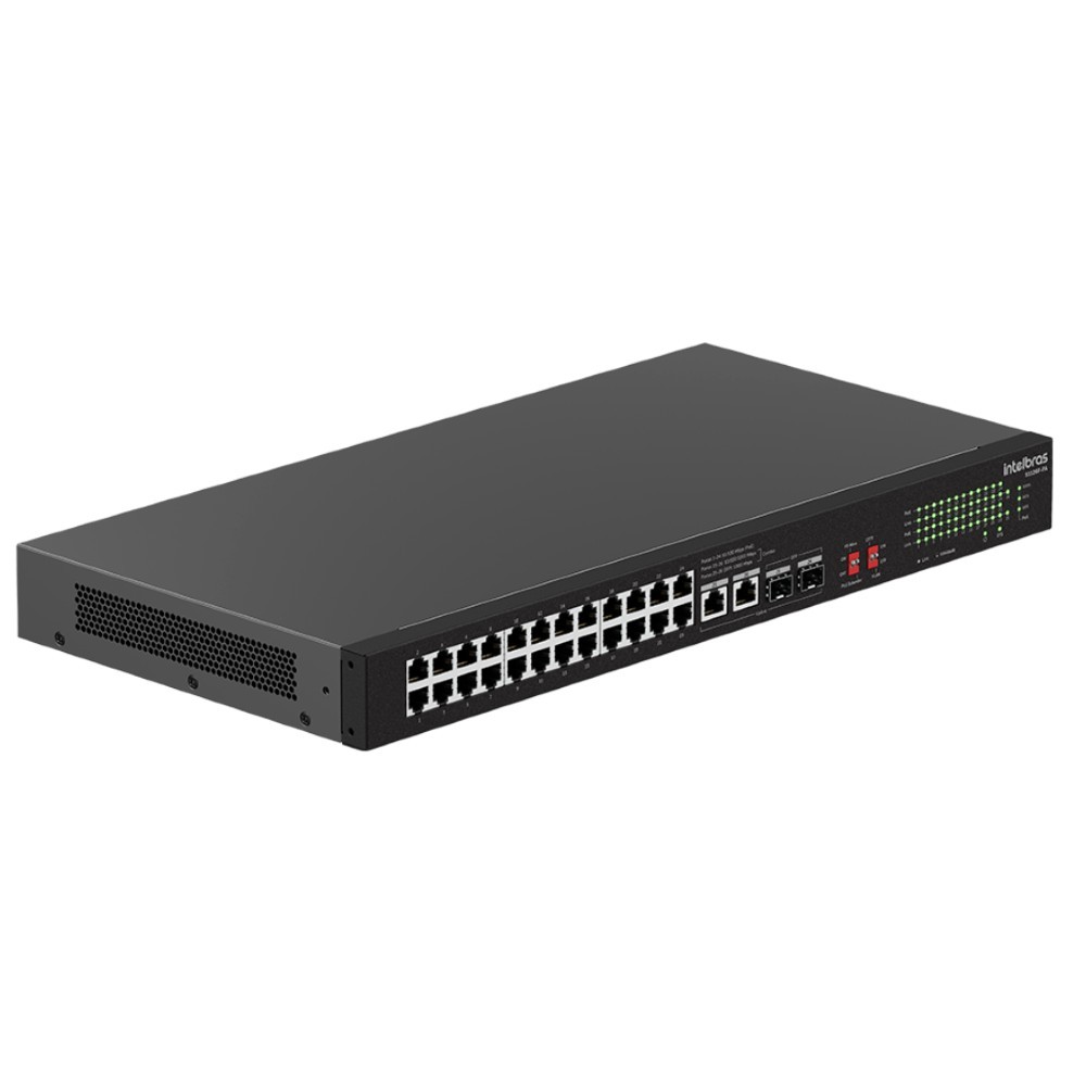 SWITCH NAO GERENCIAVEL 24 PORTAS FAST POE SFP S1126F-PA - INTELBRAS