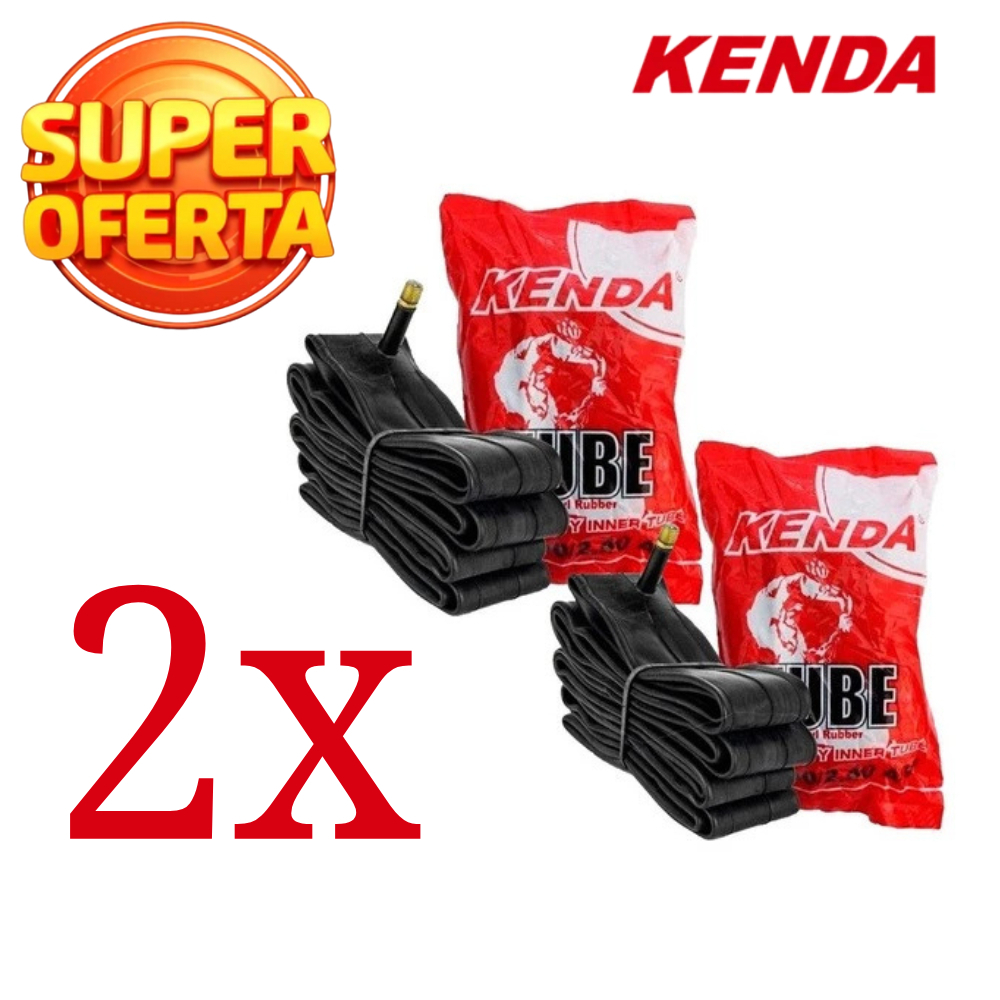 PAR DE CÂMARAS DE AR ARO 26 KENDA BICO GROSSO 26X1.9/2.125 MTB BALÃO em Oferta na Shopee