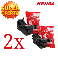 PAR DE CÂMARAS DE AR KENDA ARO 26 BICO GROSSO (26X1.9 / 2.125) PARA MTB E BALÃO