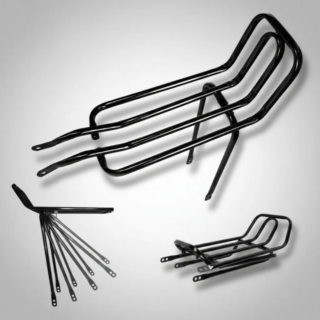 BAGAGEIRO ARTICULADO PARA BICICLETA MTB RABETÃO PRETO em Oferta na Shopee