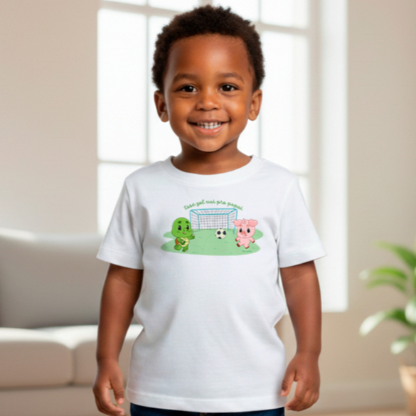 Imagem Camiseta Esse Gol é pro Papai Manga Curta - All the Colors - TurmaTube