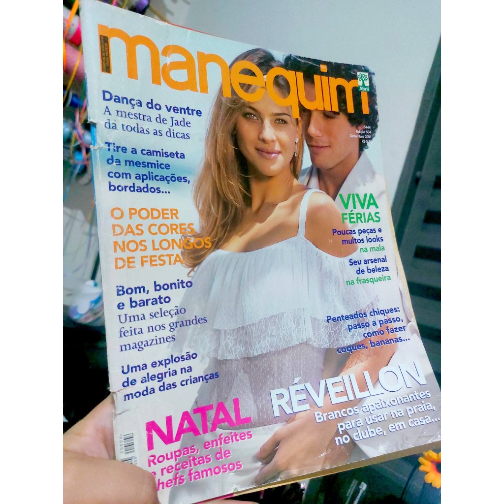 Revista Manequim nº504 Dezembro 2001