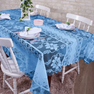 Kit 02 Toalhas De Mesa Renda RETANGULAR  Para 06 Cadeiras Lugares Jcm 2,00 X 140 Cm em Oferta na Shopee