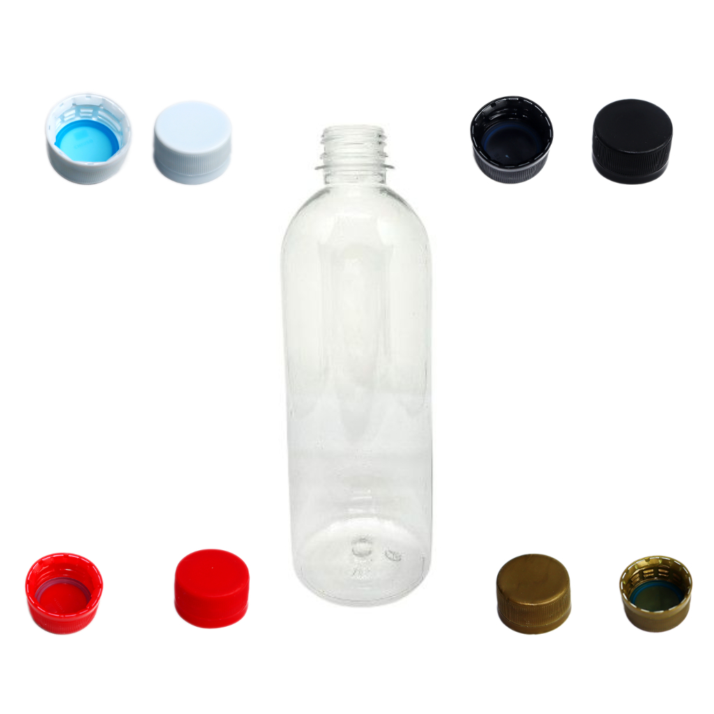 Kit 20 Garrafas Pet 500ml Alta Lisa Frasco Plástico Resistente Pra Kombucha Gás Com Tampa Vedante