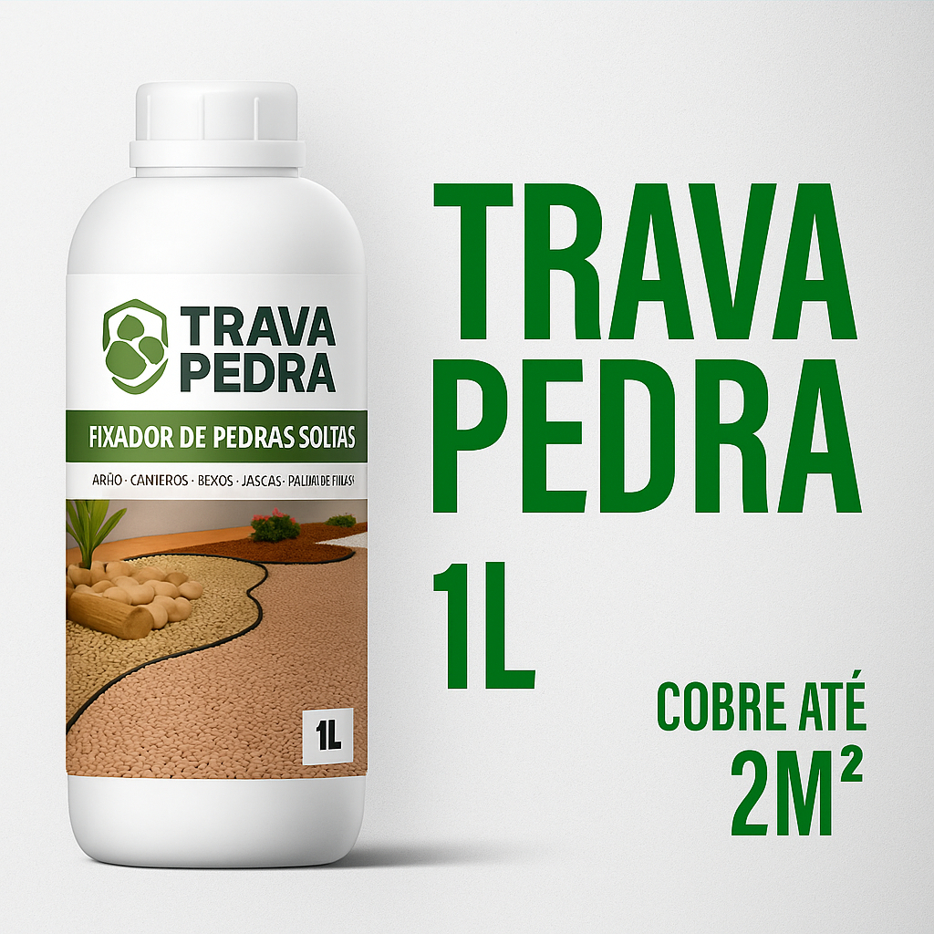 Cola Pedras 1L - Selante Fixador Profissional para Pedras, Pisos Drenantes, Seixos e Granilha