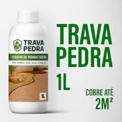 Fixador De Pedras Soltas 1L - TRAVA PEDRAS - Selante Profissional para Pedras Pisos Drenantes Seixos