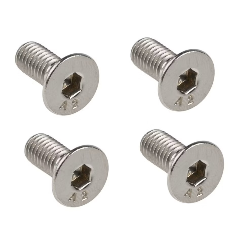 Jogo de 4 parafusos para taco de sapatilha MTB Shimano SPD crank brothers Egg Beater Look