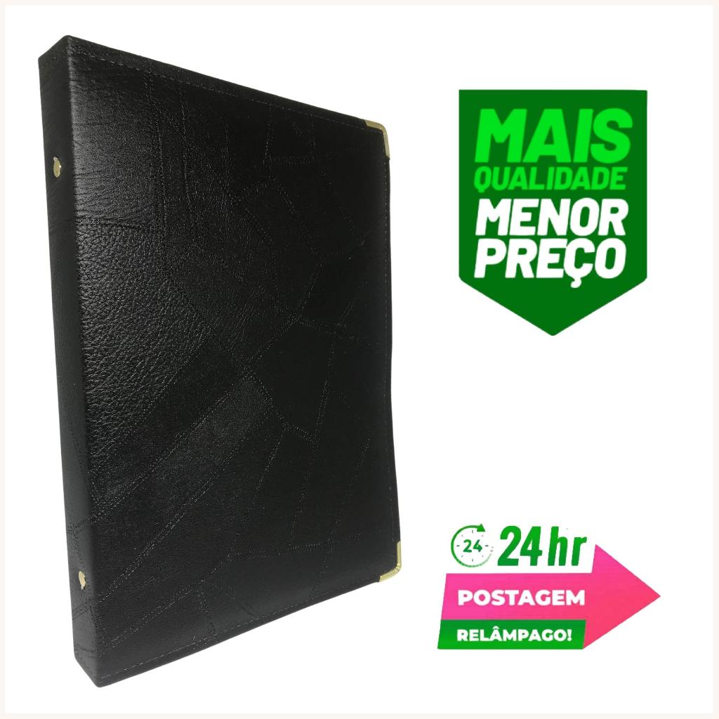 Kit 20 Pasta Para Hinos Hinário Coral Louvores Grupo Igreja Catálogo Promoção (Kit20 N5 Preta Costurada)