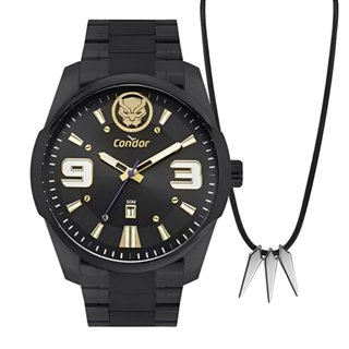 Relógio Condor Masculino Preto Pantera Negra Co2115mzu K4p em Oferta na Shopee