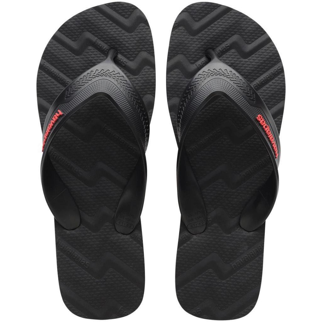 Chinelo Sandália Masculino Havaianas Track Waves De Borracha Macia Leve Antiderrapante Com Tiras Macias Reforçadas