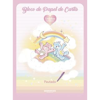 Bloco de Carta Ursinhos Carinhosos 50 Fls - Animativa em Oferta na Shopee