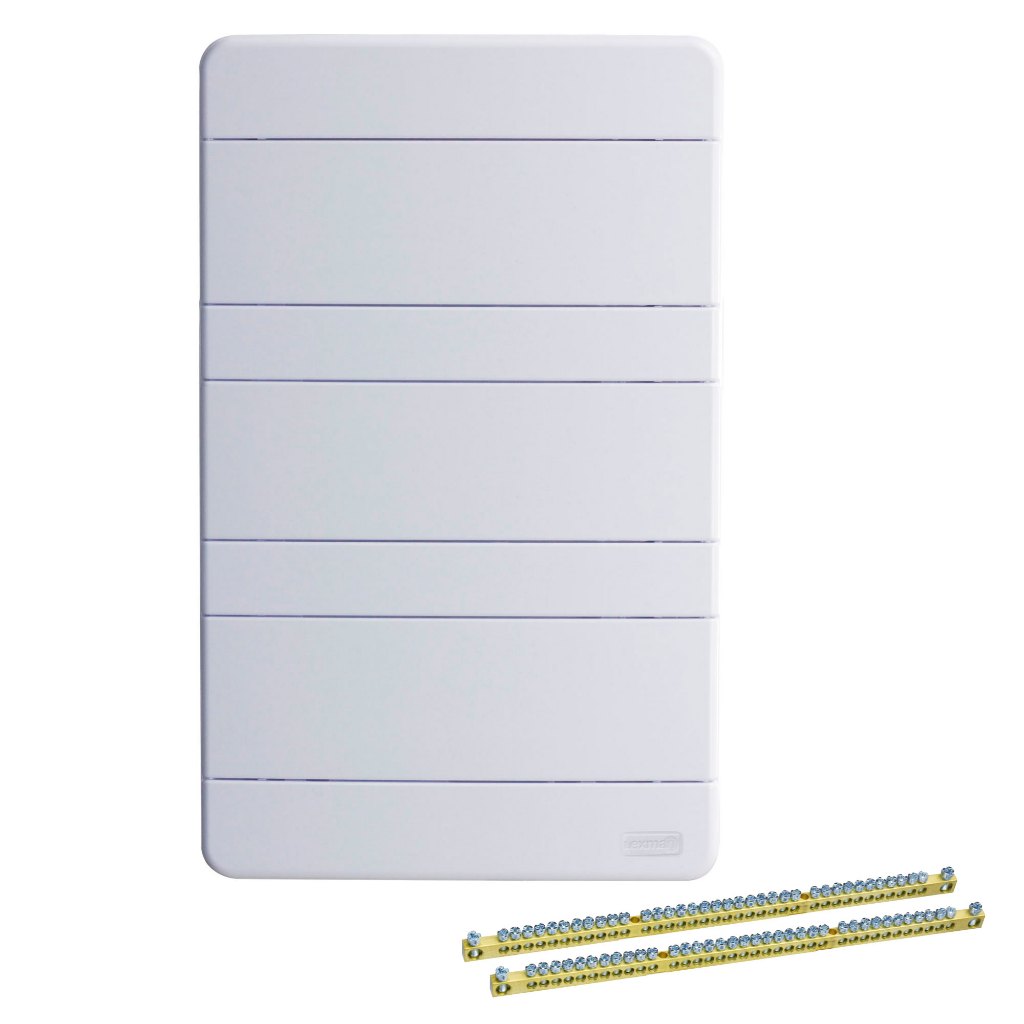 Quadro De Distribuição Com Barramento 36 Disjuntores Din Br Embutir Force Line