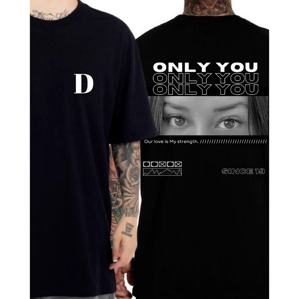 Camisa casal modelo GIRLFRIEND, BOYFRIEND OU ONLY YOU 100% Algodão Premium Foto de Olhos, Olha camiseta com foto da namo
