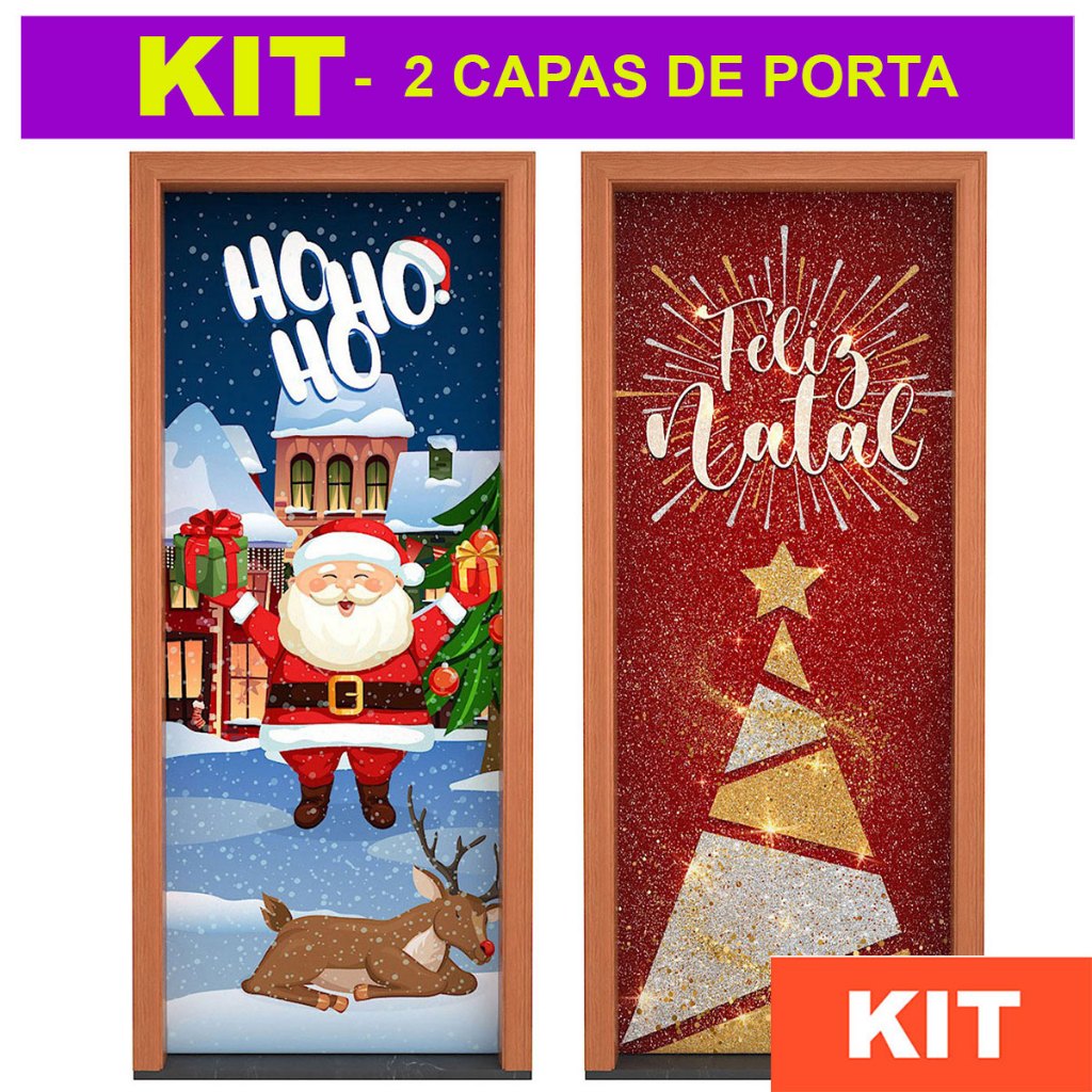 Kit 2 Capas de Porta Natal Sublimado 3D Veste Fácil 0,85x2,10m em Oferta na Shopee