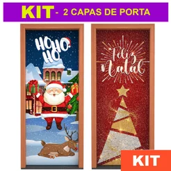 Kit 2 Capas de Porta Natal Sublimado 3D Veste Fácil 0,85x2,10m