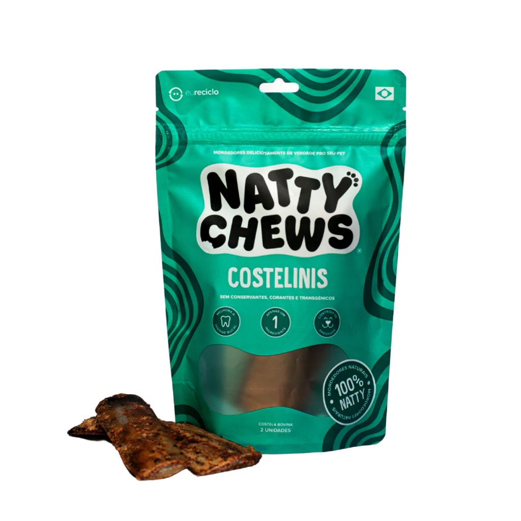 Natty Chews Costelinis Costela Bovina 2 Unid em Oferta na Shopee
