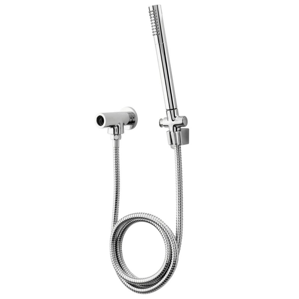 Desviador Redondo Luxo Fani 2984 CR Cromado com Ducha Manual e Flexível 1,80m