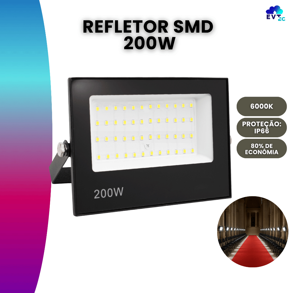 Refletor 200w Ip66: Onde Comprar | BuscaProdutos