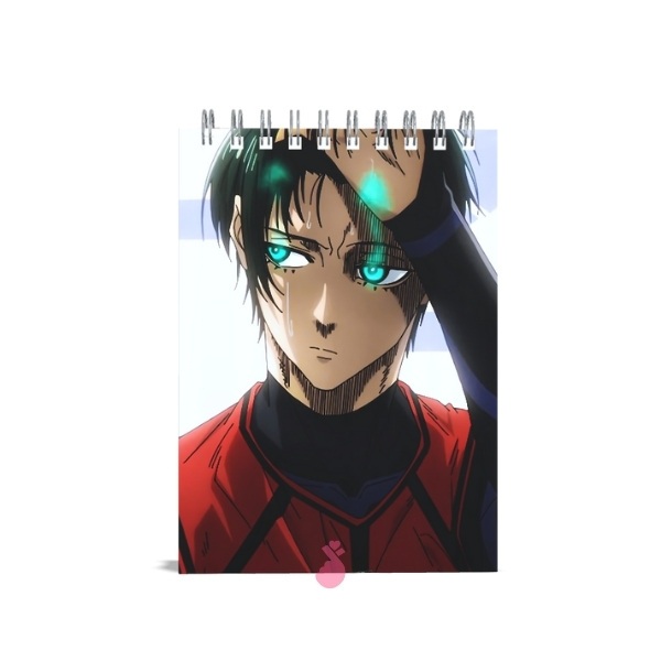 Bloco de Notas - Rin Itoshi Blue Lock (caderno anime)