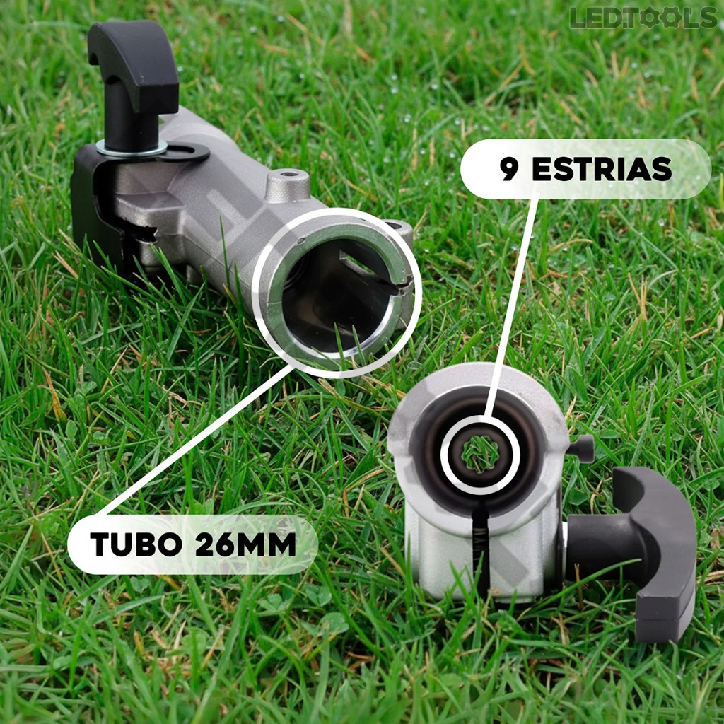 Junção Conector Do Tubo Roçadeira 26mm 9T Universal Melhor Conexão Nakasaki terra Vulcan — imagem 2 de 2
