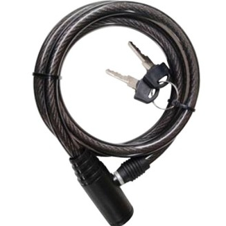 Cadeado para Bicicleta com Chave 12mm x 1,0m – Titanium Platina