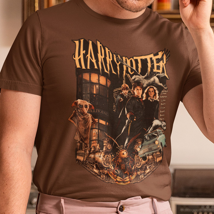 Personagens Nova Camiseta H4rry P0tter Casual lumos crucio 100% algodão estampa durável confortável.
