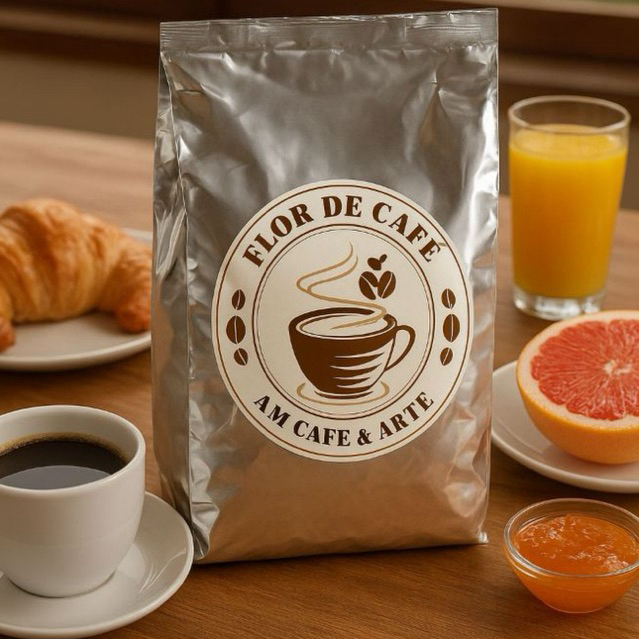 Café Torrado e Moído Flor de Café 500g - Caseiro/ Mineiro Aroma Intenso Artesanal Verdadeiro Sabor