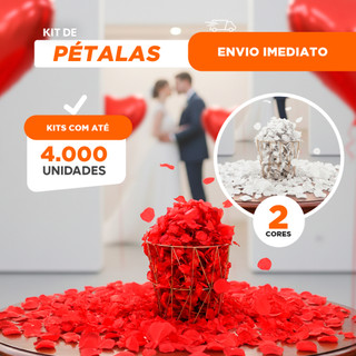 1000-4000 Pétalas De Rosas Artificiais Vermelha Branco Branca Para Decoração Casamento Noivas Kit Romantico Decoração