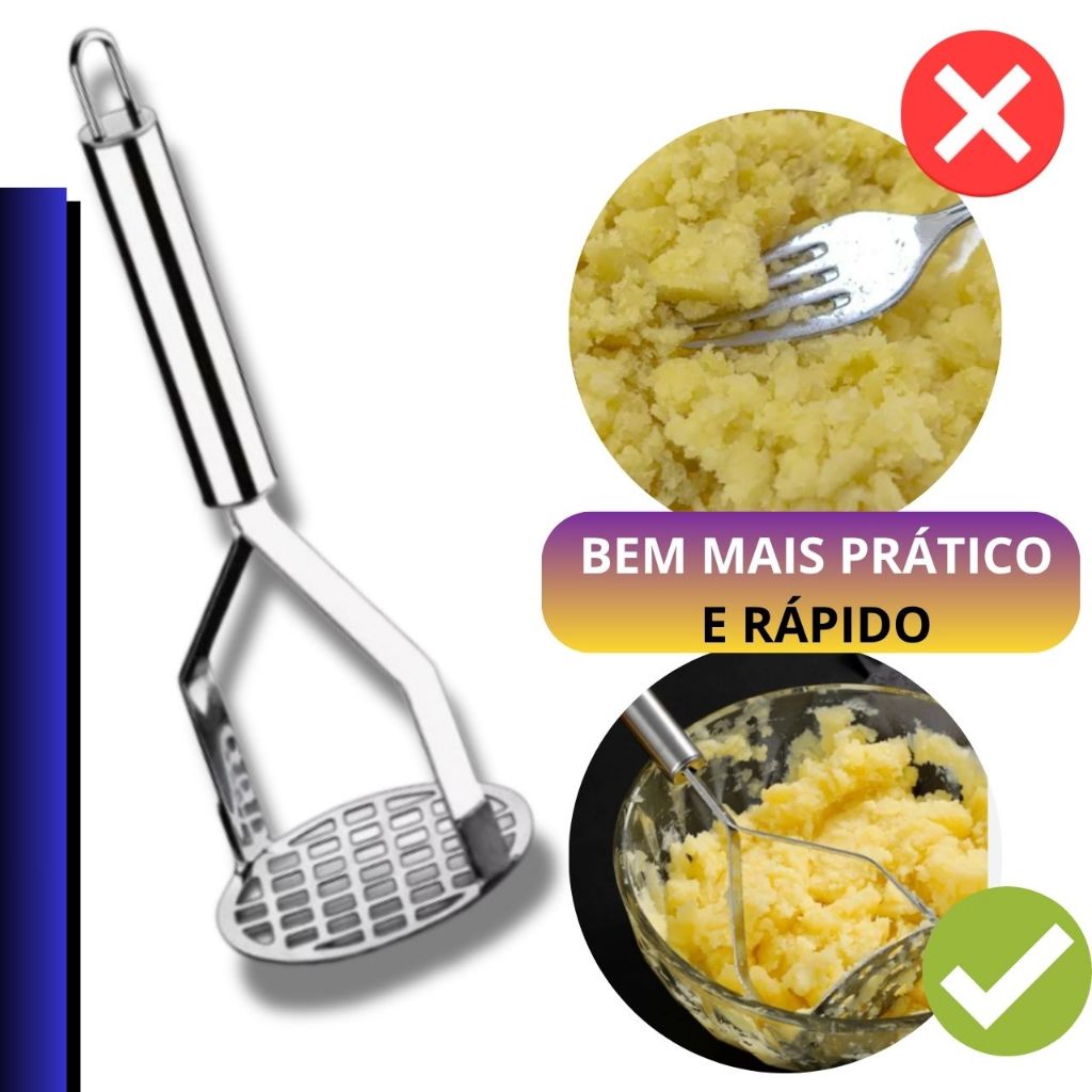 Detalhes do Kit Ralador Amassador Batata Descascador Legumes Colher Suco Peneira Cozinha Abridor Garrafa Lata