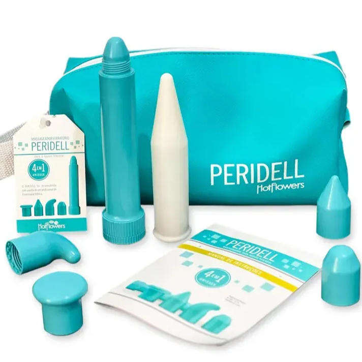 Peridell Massageador Terapêutico Vibratório Com 4 Ponteiras em Oferta na Shopee