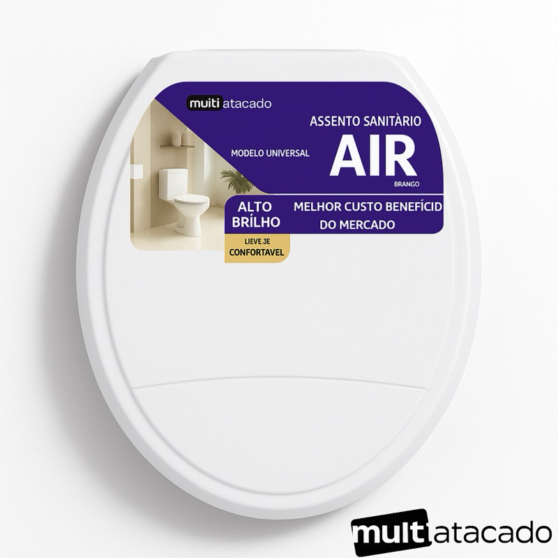 Assento Sanitário   em Resina injessada branco assento de vaso tampa de vaso assento sanitário