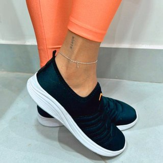 Tênis Calce Fácil Confortável Tendência Estilo Flexível