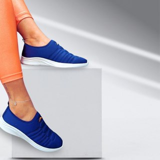 PROMOÇÃO!! Tênis Calce Facil Adulto Meia Confortável Único Estilo Flexível Passos Leves Macio em Oferta na Shopee