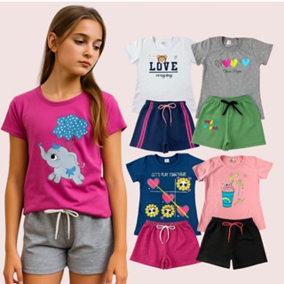 kit 5 Conjuntos Femininos Infantis Roupa Infantil Para Menina Algodão Estilosa em Oferta na Shopee