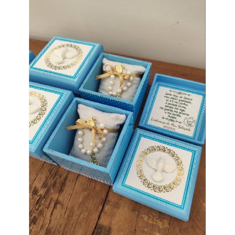 Lembrancinha para batizado caixa MDF personalizada tercinho