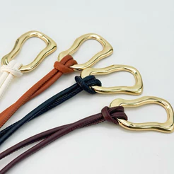 Cinto Feminino de Corda ,fivela de metal Elegante para Vestidos, Calças e Saias