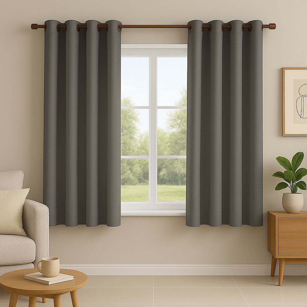 Cortina de janela 2 Metros de largura em tecido (pano) corta 80% corta luz em Oferta na Shopee