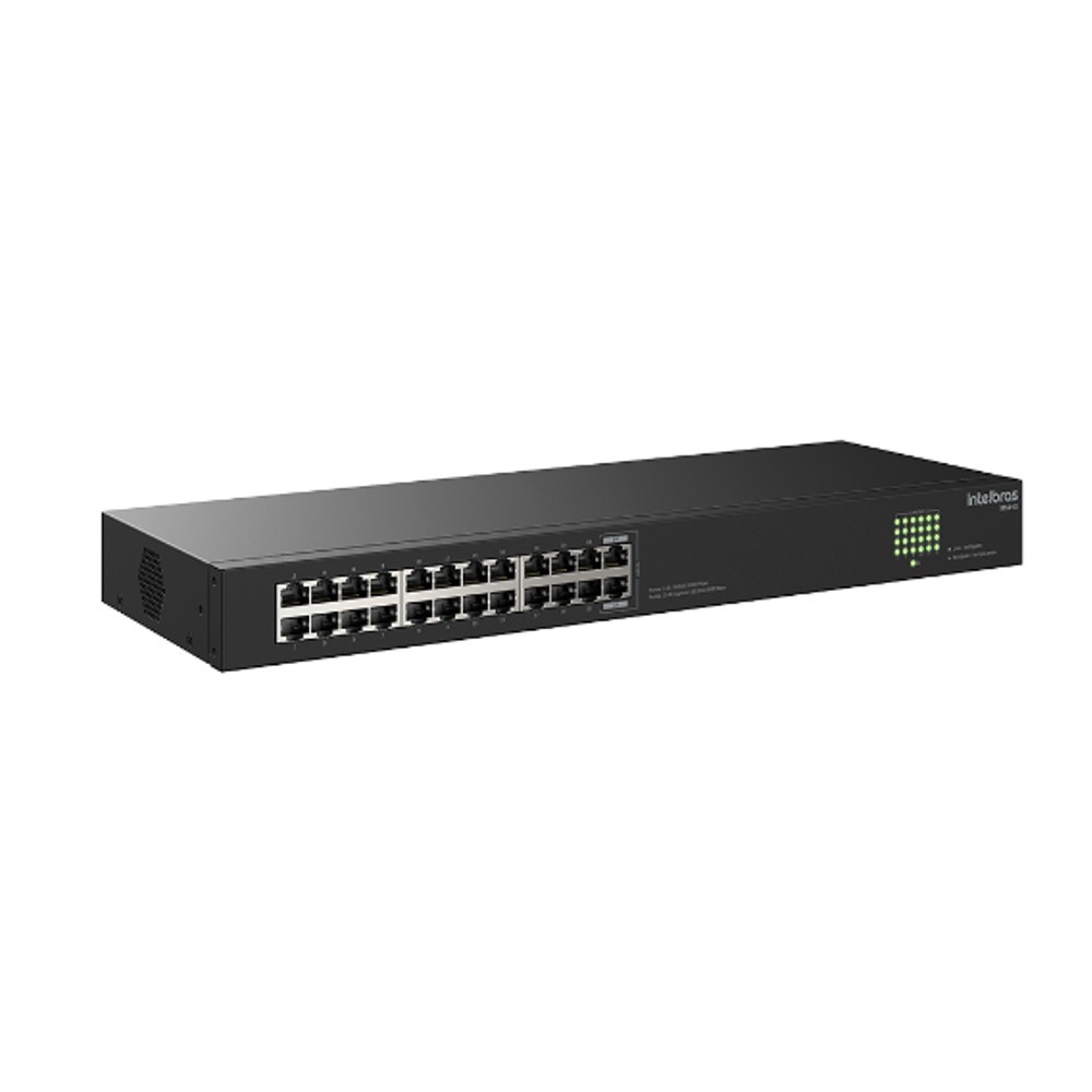 SWITCH RACK 24 PORTAS GIGA ETHERNET S1124G - INTELBRAS