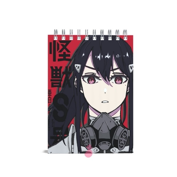 Bloco de Notas - Mina Ashiro Kaiju no 8 (caderno anime)