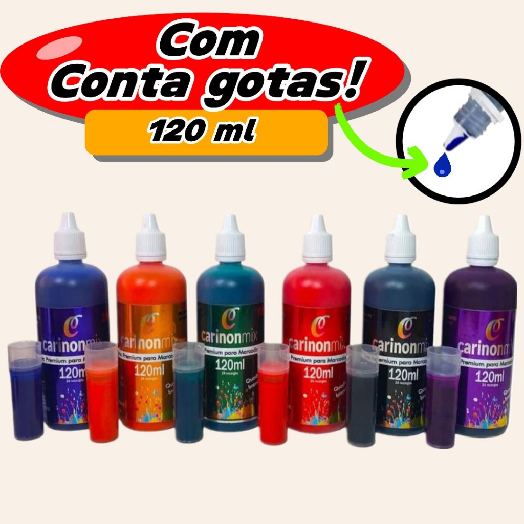 Kit de 3, 2 ou 1 de Tintas Especial Premium para Marcador de Quadro Branco Pincel Pilot Board Master 120ml