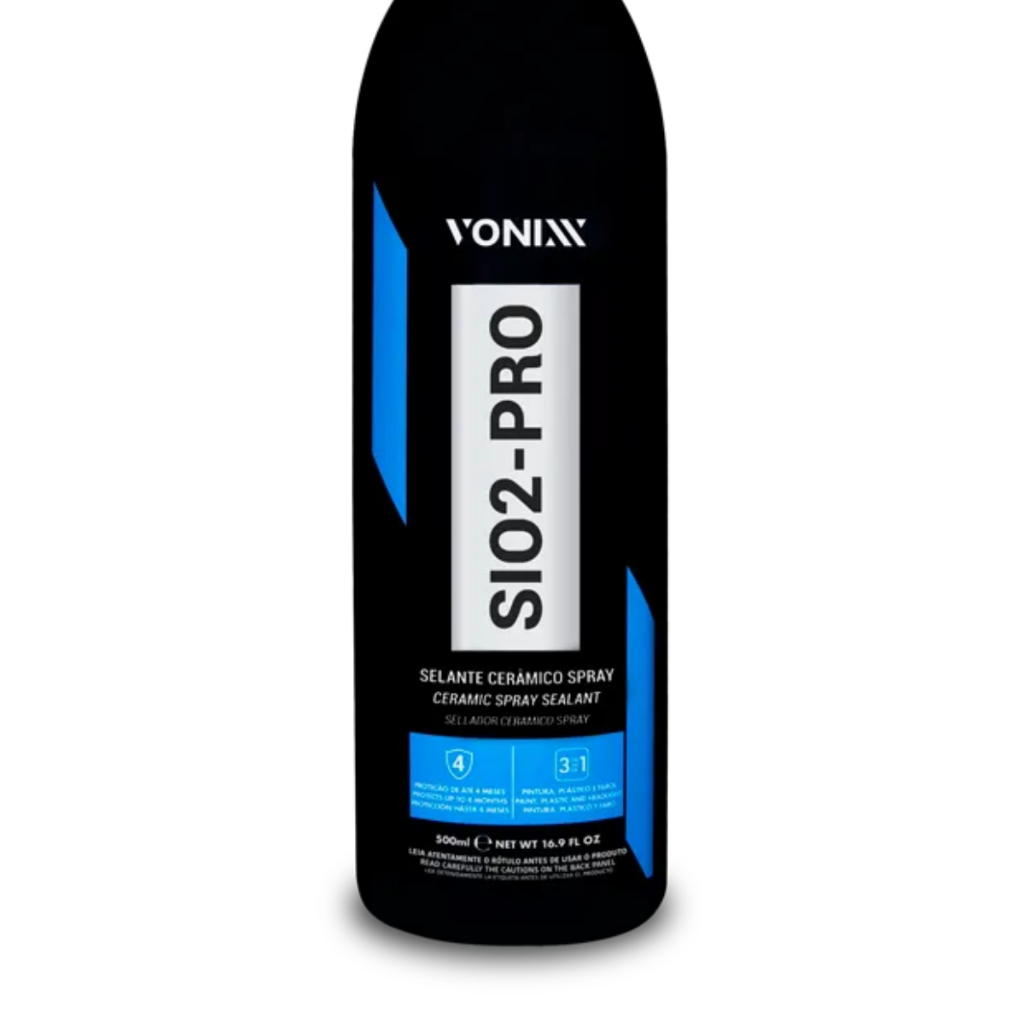 Detalhes do Vitrificador Automotivo Vonixx SiO2-Pro 500ml - com Proteção UV e Efeito Hidrofóbico