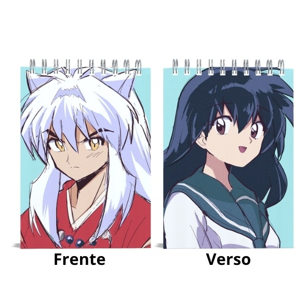 Bloco de Notas - Inuyasha Kagome Higurashi anime caderno