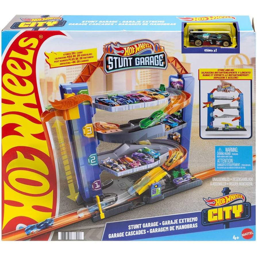 Hot Wheels City Pista de Brinquedo Stunt Garage