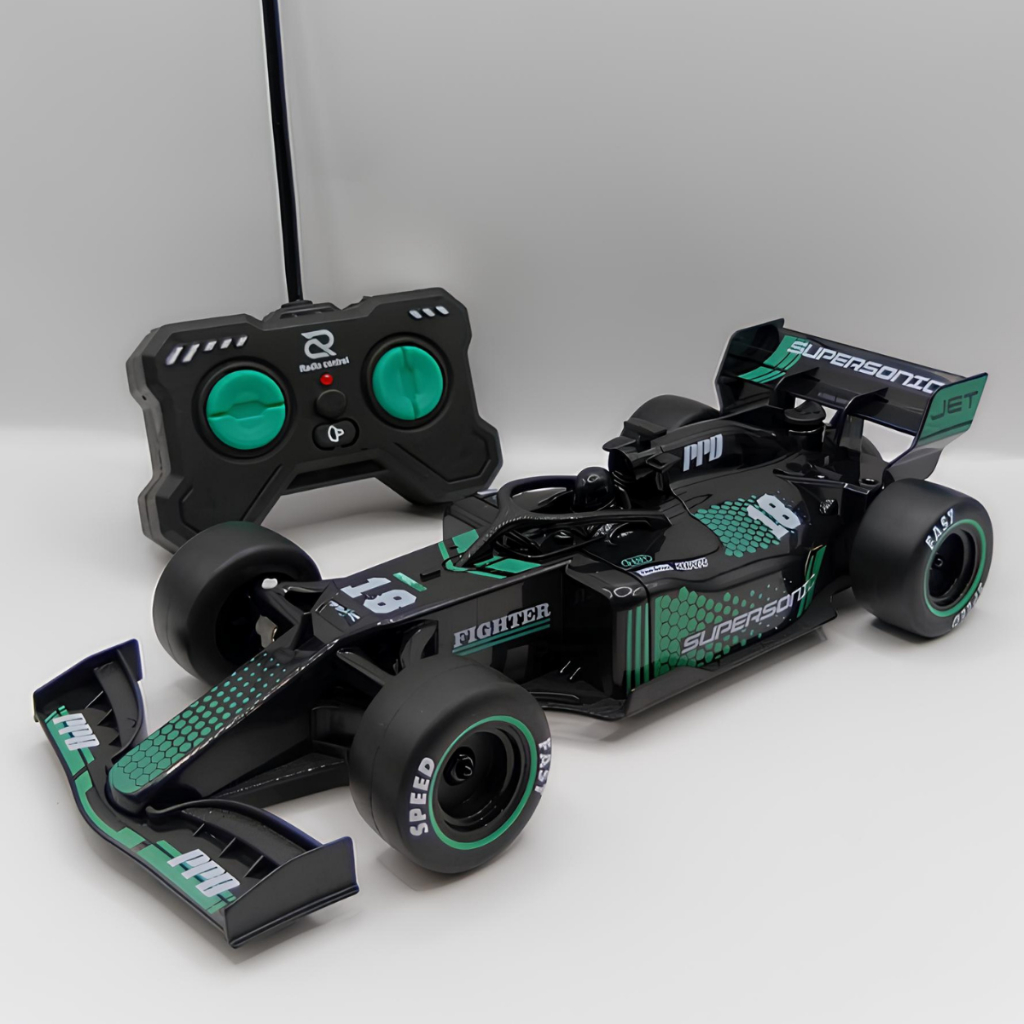 Carrinho Formula 1 Controle Remoto Recarregável USB Solta Fumaça