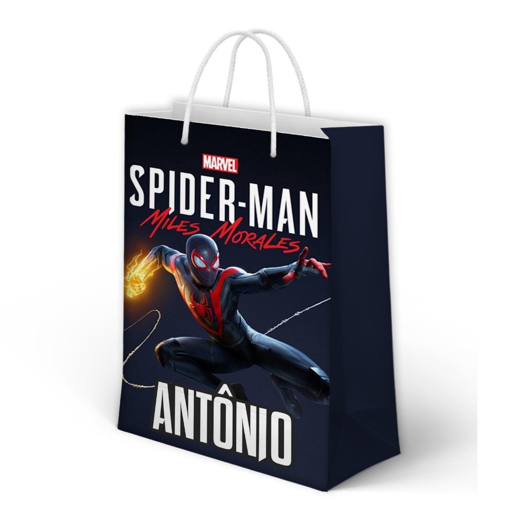 Sacolinha Homem Aranha Personalizada para Aniversário/ Lembrancinha Festa Infantil / Qualquer nome e idade