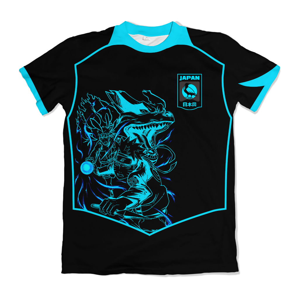 Camiseta Uniforme Naruto Uzumaki Lines Anime Naruto Shippuden