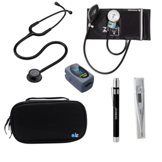 KIT Estetoscópio Littmann Classic III + Esfigmo + Case + Lanterna + Oxímetro + Termômetro - Cores Variadas em Oferta na Shopee