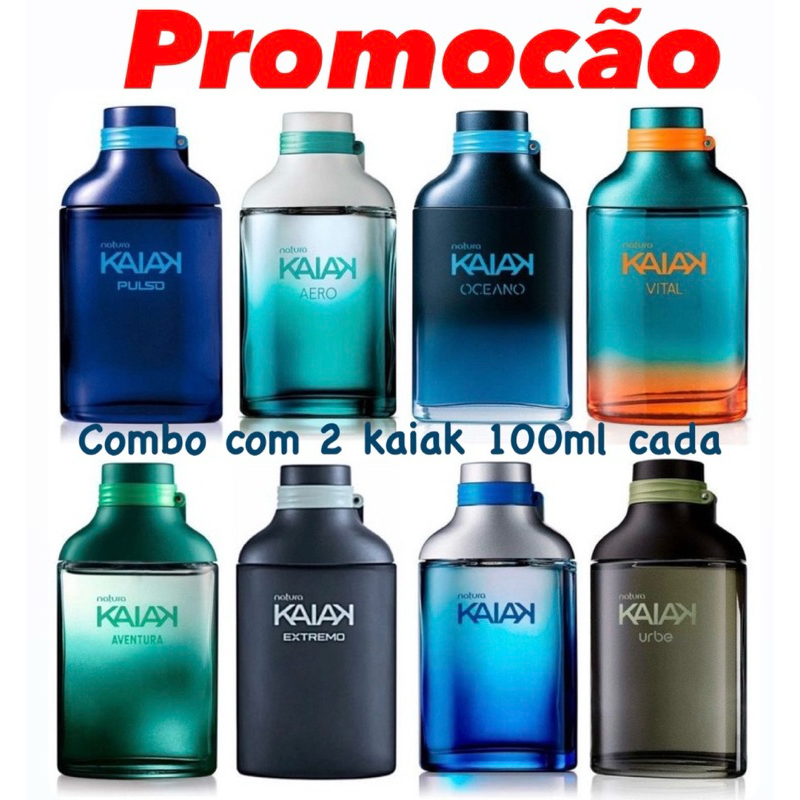 Kaiak Colônia Natura Masculino 100ml cada- combo com 2 - Original e lacrado